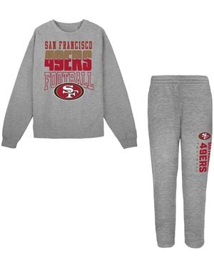 Outerstuff Toddler 2-piece San Francisco 49ers Crewneck Sweatshirt And Pants Set - Gray