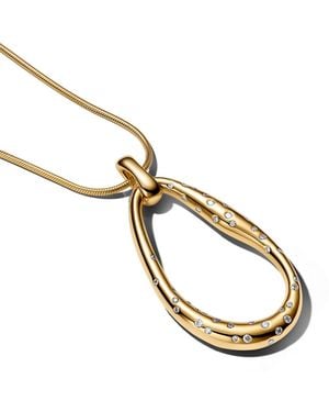 PANDORA Stone-set Statement Pendant Necklace - Metallic