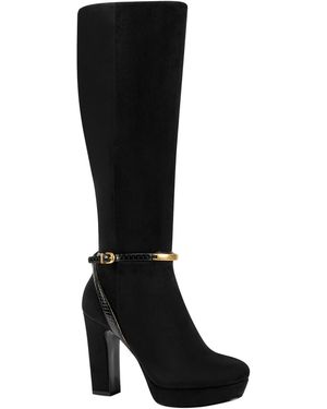 Donna Karan Sparrow Platform Boots - Black