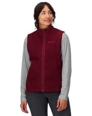Marmot Drop Lined Collar Vest - Red