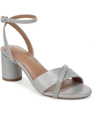 Style & Co. Florencee Block Heel Sandals - Metallic