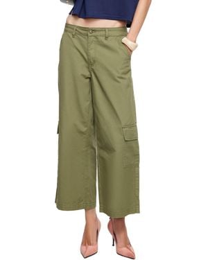 Lioness Carrie Cargo Wide-leg Pants - Green