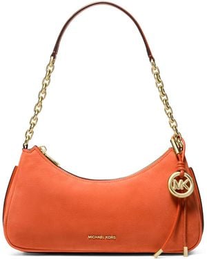 Michael Kors Michael Nolita Chain Small Pouchette Shoulder Handbag - Orange