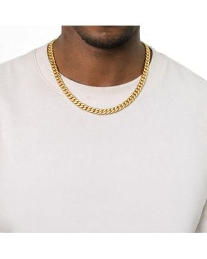 Rebl Jewelry Cuban Link Chain - Metallic