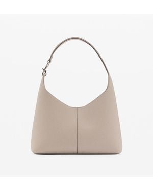 Mango Metallic Detail Shopper Bag - Gray