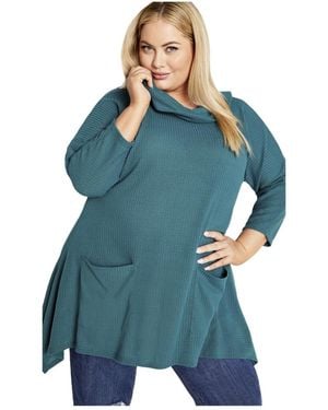 Avenue Ari Pocket Tunic - Blue
