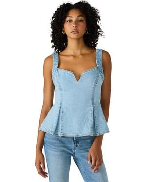 Steve Madden Zenia Sleeveless Top - Blue