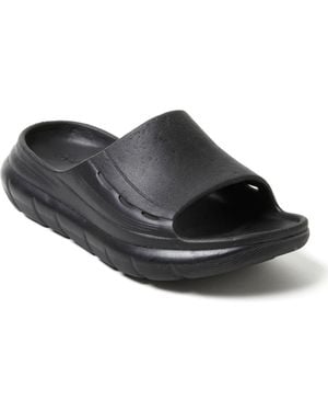Dearfoams Powell Regrind Eva Pillow Slide Sandal - Black