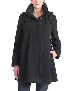 Kimi + Kai Kimi + Kai Kimi + Kai Aela A-line Hooded Wool Coat - Black