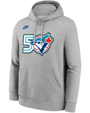 Nike Toronto Blue Jays 50th Season Club Hoodie - Gray