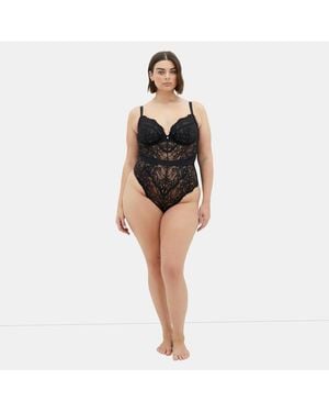 City Chic Plus Size Josephine Bodysuit - White