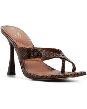 ALDO Haayssie Thong Dress Sandals - Brown