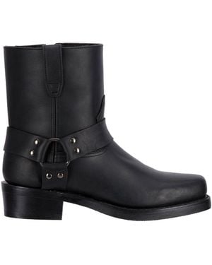 Dingo Rev Up Leather Harness Boot - Black
