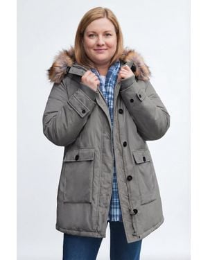 Woman Within Plus Size The Arctic Parka - Blue