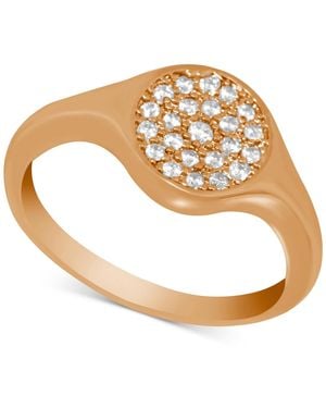 Essentials And Now This Crystal Pave Disc Ring - White