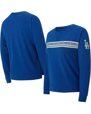 Concepts Sport Los Angeles Dodgers Birch French Terry Long Sleeve T-shirt - Blue