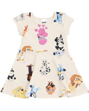 Bluey Girls Character Print Dress To - Pink