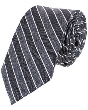 Trafalgar Dacari Diagonal Blocked Wool Blend Necktie - Blue
