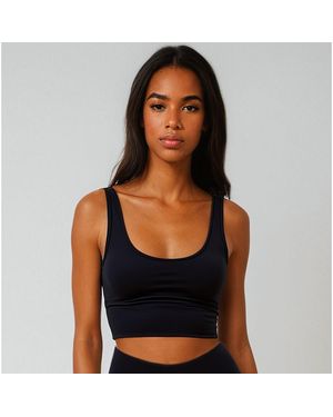 Calypsa Longline Swim Bra - Black