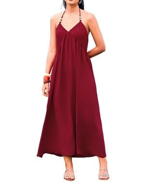 CUPSHE Maxi Beach Dress - Red