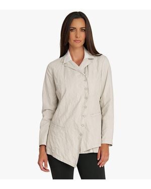 Stella Carakasi Button Front The Edge Blazer - White