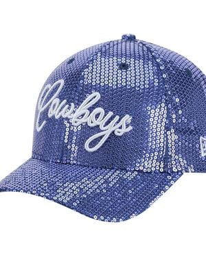 KTZ Dallas Cowboys Sequin Script 9forty Adjustable Hat - Blue