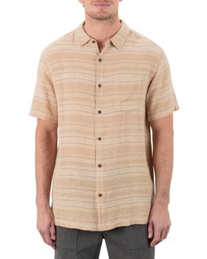 Hurley Oceanside Short Sleeve Shirt - Natural