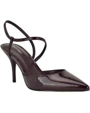 Calvin Klein Cordera Strappy Stiletto Pumps - Metallic