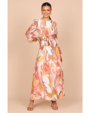 Petal & Pup Laquin Long Sleeve Maxi Dress - Pink