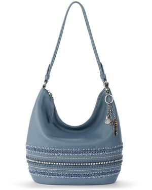 The Sak Sequoia Leather Medium Hobo Bag - Blue