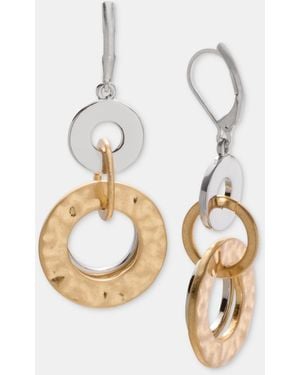 Style & Co. Two-tone Drop Earrings - Metallic