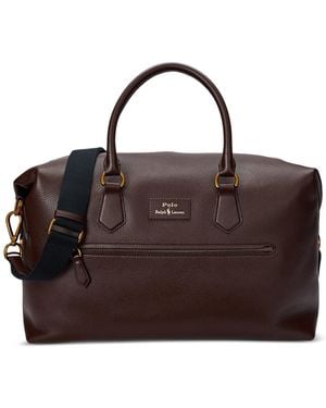 Polo Ralph Lauren Pebbled Leather Duffel - Brown