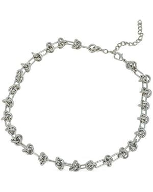 SOH The Knot-link Chain Necklace - Metallic