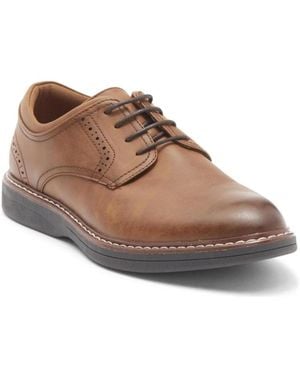 Gordon Rush Plain Toe Derby Lace-up Dress Shoes - Brown
