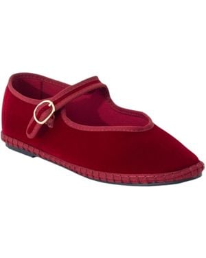Therapy Australia Alegria Round Toe Mary Jane Ballet Flats - Red