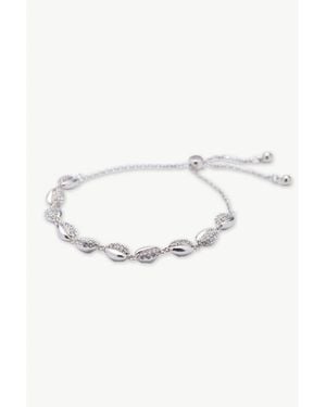 Classicharms Lucia Shell Whisper Bolo Bracelet - White