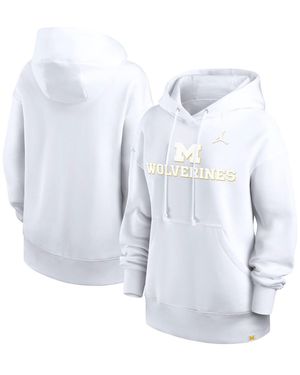 Nike Michigan Wolverines Oversized Statement Phoenix Pullover Hoodie - Blue