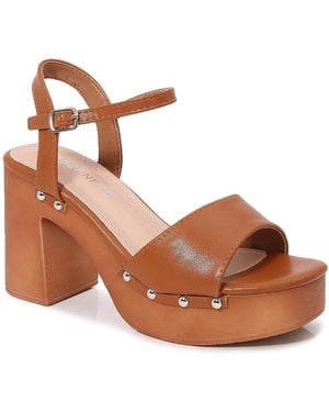 BERNESS Chelsea Platform Sandal - Brown