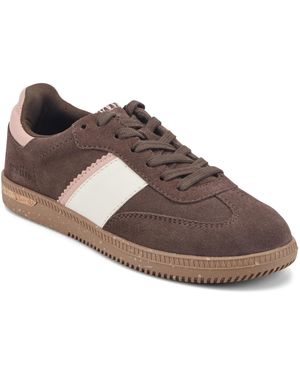 Earth Penny Stripe Lace-up Sneakers - Brown