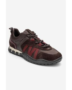Forever & Always Shoes Fiera Leather Mesh Sneaker - Brown