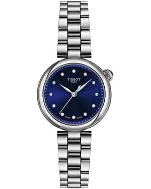 Tissot Desir Quartz Silver-tone Stainless Steel Bracelet Watch - Blue
