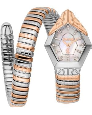 Just Cavalli Stainless Steel Bracelet Watch - Blue