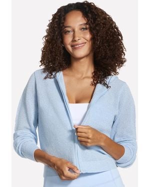 Skechers Go Walk Shine Full-zip Sweater - Blue