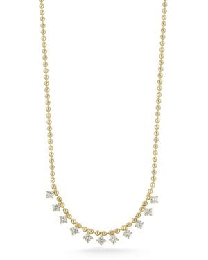 Rachel Zoe 14k Gold Plated Sterling Silver Charm Necklace - Metallic