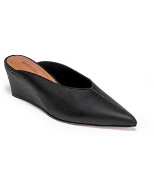 Bernardo Maxeen Pointed-toe Wedge Mules - Black
