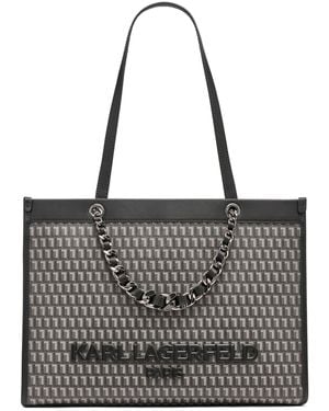 Karl Lagerfeld Savoie Top Handle Tote Bag - Black