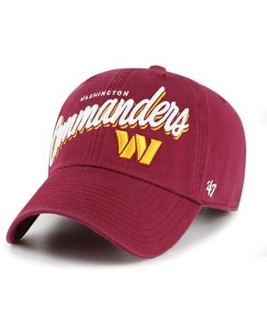 '47 Washington Commanders Ariana Clean Up Adjustable Hat - Red