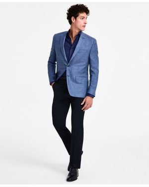 Michael Kors Classic-fit Wool Blend Sport Coats - Blue