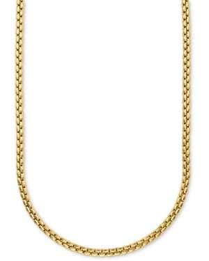 Macy's Venezia Box Link 22" Chain Necklace - Metallic