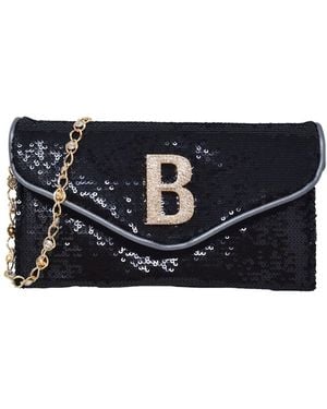 Bebe Miro Sequin Crossbody Clutch - Black